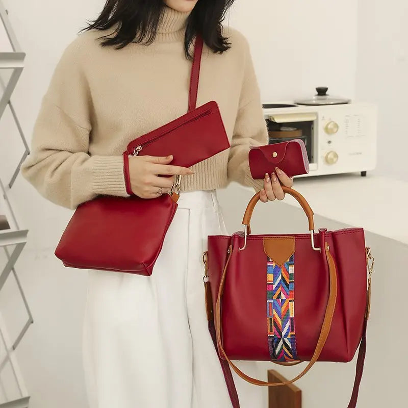 JILL MILL Luxury Handbag – Large Capacity PU Leather Tote