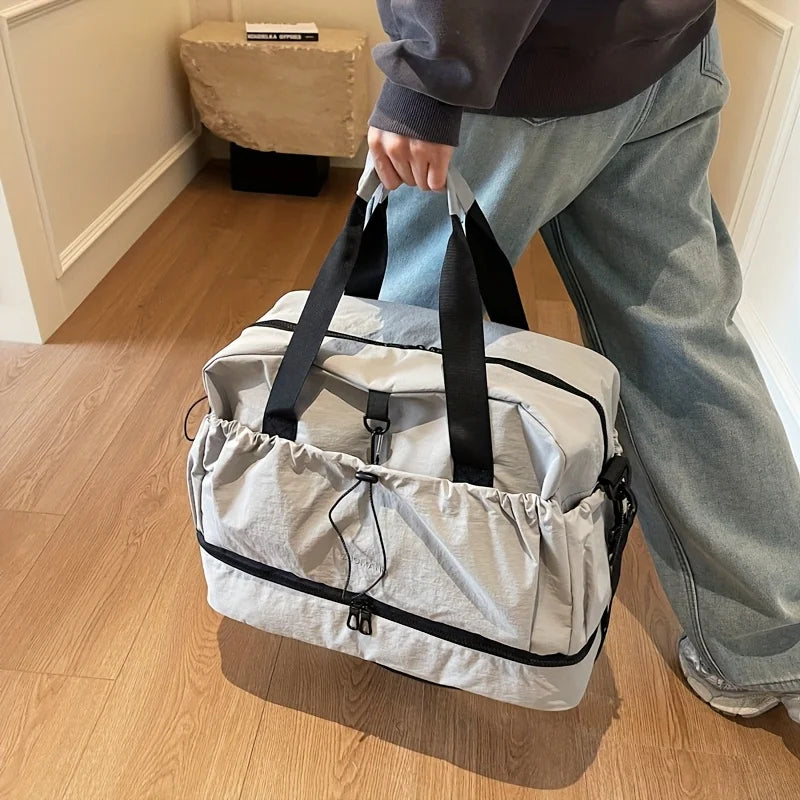 Women’s Waterproof Travel Tote – Separate Shoe Storage Duffel
