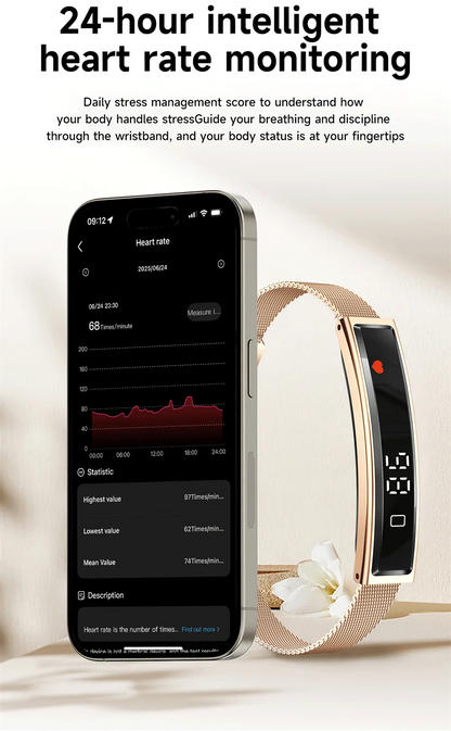 2026 Ultra-Thin Smart Watch | Heart Rate & Sleep Monitor