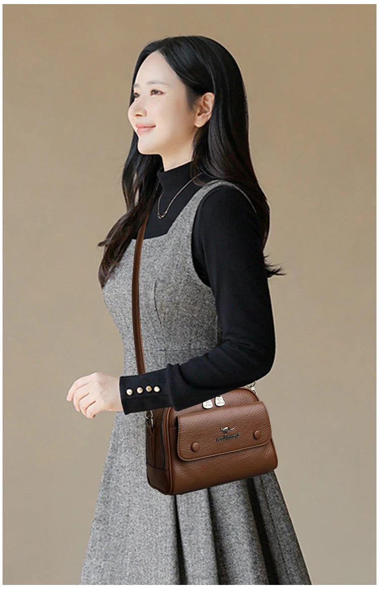 Premium Women's Checkered Crossbody & Shoulder Bag