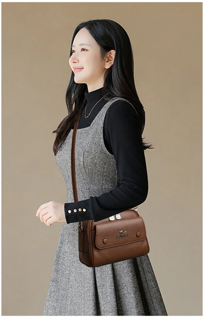 Premium Women's Checkered Crossbody & Shoulder Bag
