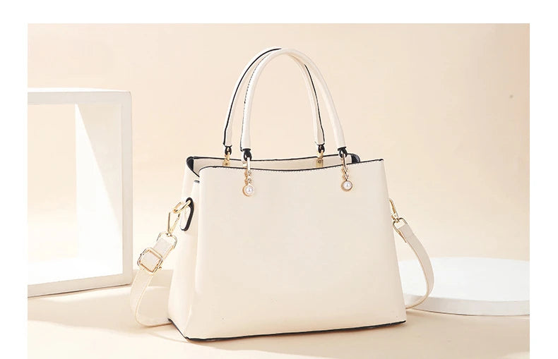 Embroidered Lily Shoulder Tote for women
