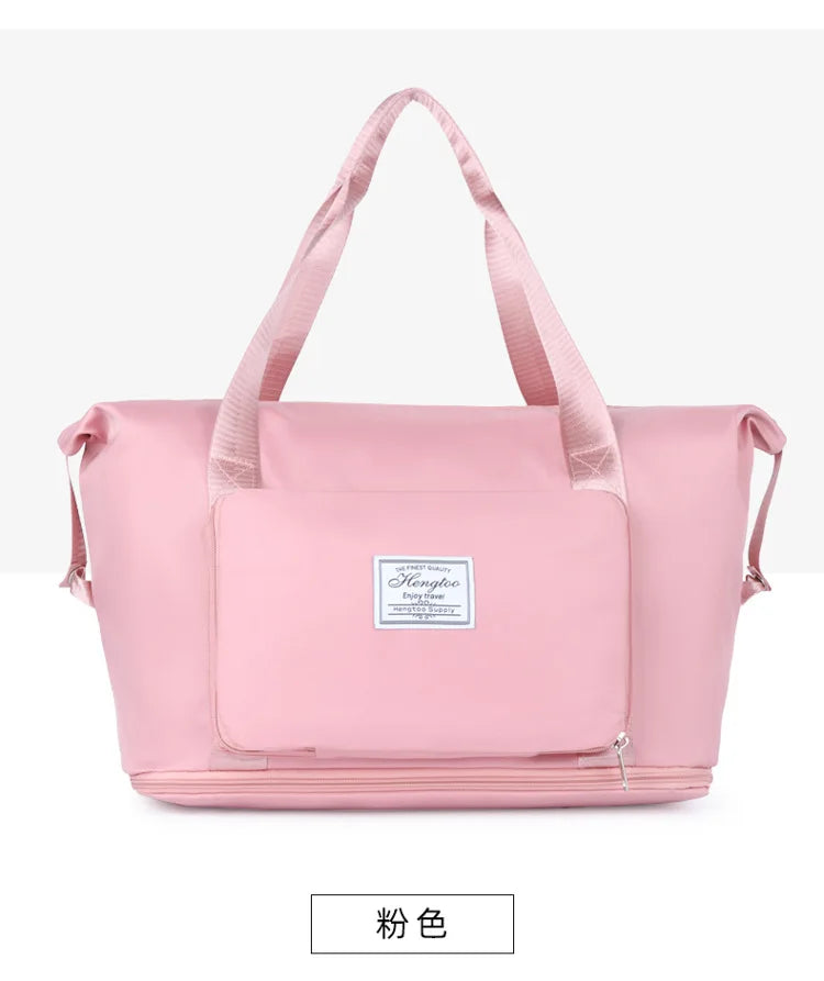 Business & Leisure Travel Bag – Large Capacity Waterproof Nylon Tote  Pattern Type: Solid  Style: Fashion