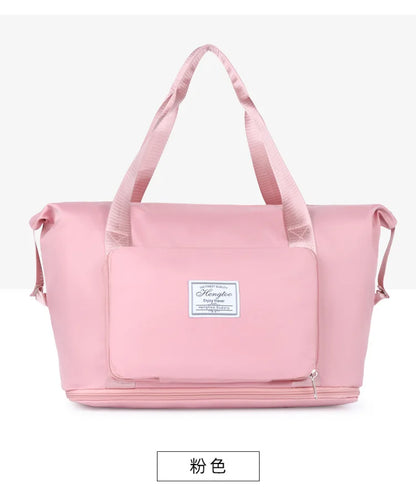 Business & Leisure Travel Bag – Large Capacity Waterproof Nylon Tote  Pattern Type: Solid  Style: Fashion