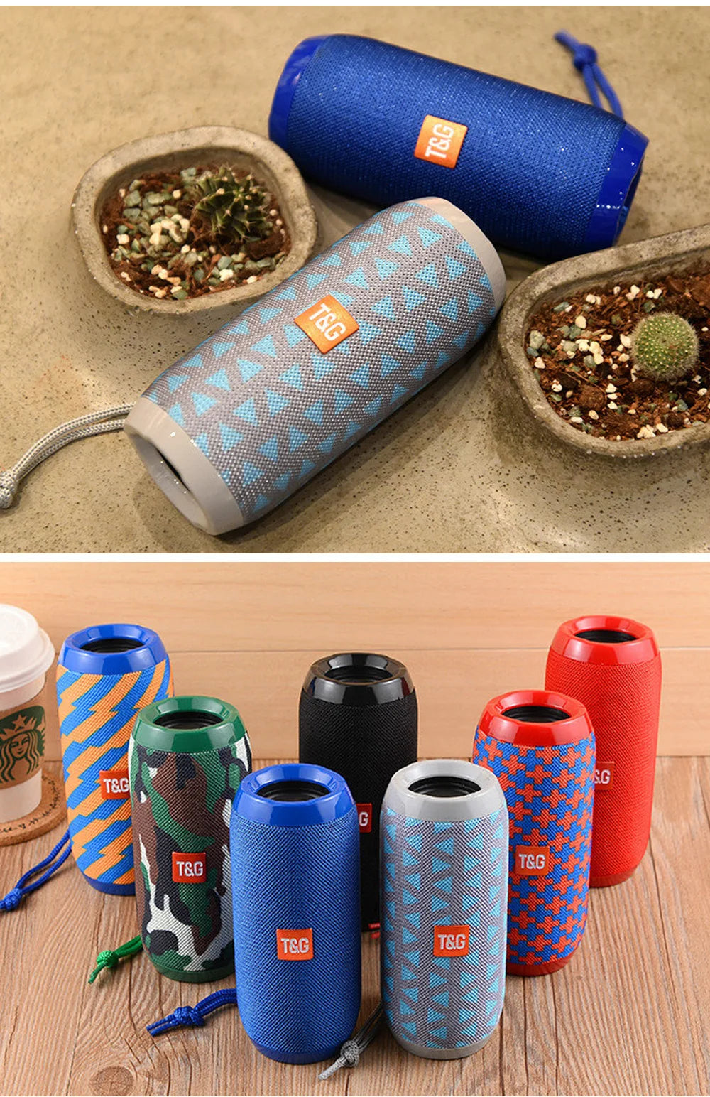 T&G TG117 Portable Bluetooth 5.3 Waterproof Outdoor Speaker