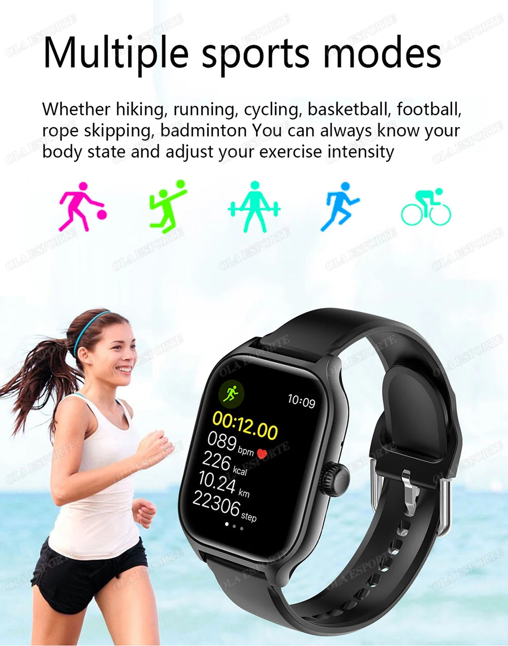 1.83" HD Smart Watch Bluetooth Call Sports Fitness Tracker