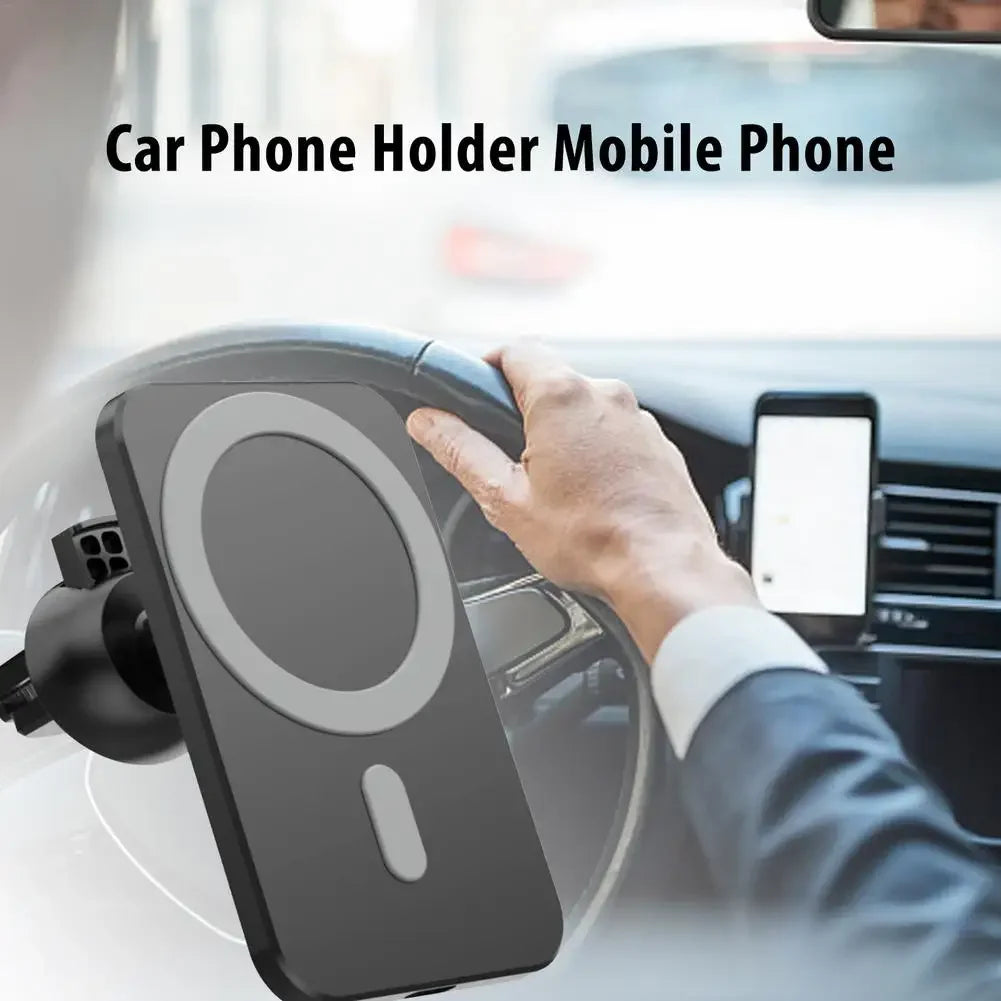 Magnetic Car Wireless Charger For Macsafe for iPhone 12 13 14 15 Pro Max Mini Air Vent Car Phone Holder Stand Fast Car Charging