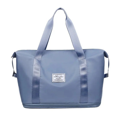 Business & Leisure Travel Bag – Large Capacity Waterproof Nylon Tote  Pattern Type: Solid  Style: Fashion