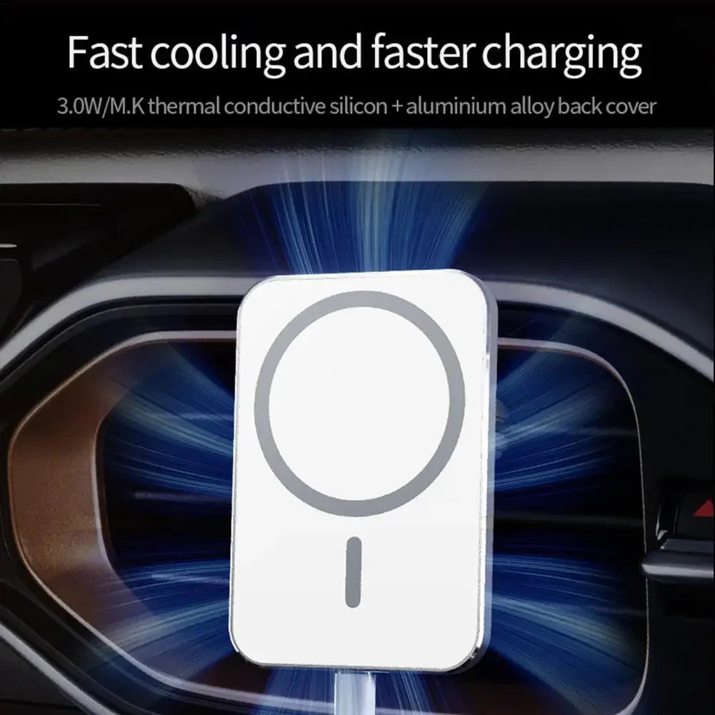 Magnetic Car Wireless Charger For Macsafe for iPhone 12 13 14 15 Pro Max Mini Air Vent Car Phone Holder Stand Fast Car Charging