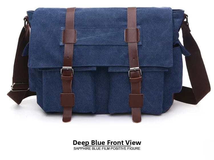 Canvas Men’s Crossbody Laptop Messenger Bag