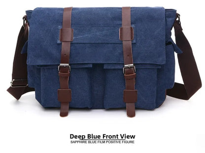 Canvas Men’s Crossbody Laptop Messenger Bag