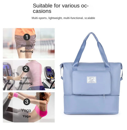 Business & Leisure Travel Bag – Large Capacity Waterproof Nylon Tote  Pattern Type: Solid  Style: Fashion