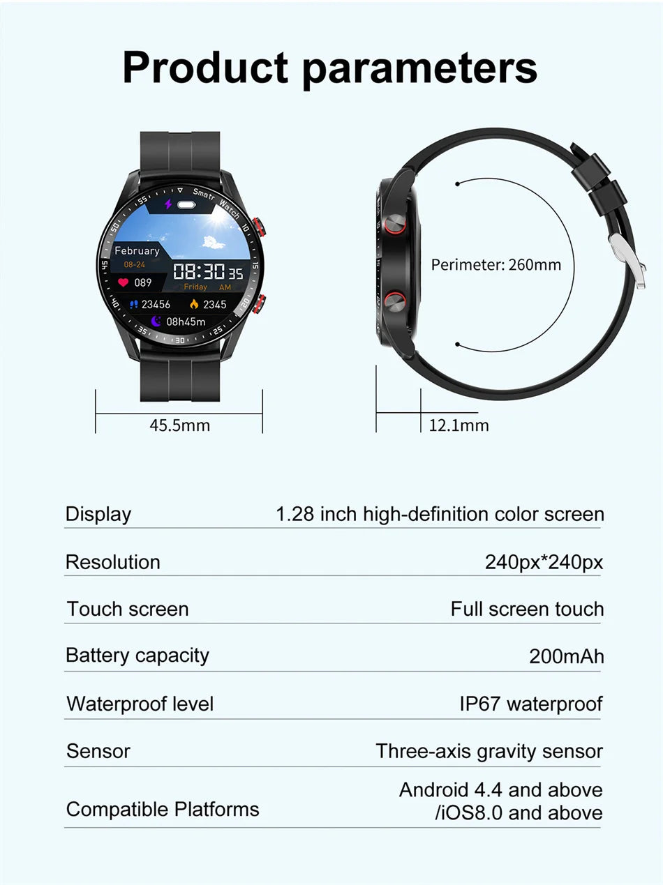 2026 HD Smart Watch Bluetooth Call Fitness Health Tracker