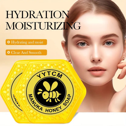 Manuka Honey Soap, Moisturizing and Hydrating Handmade Bath Soap 65g (2.29oz)