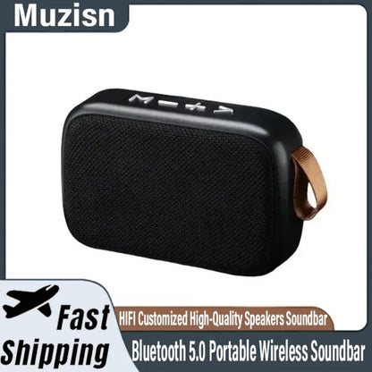 Muzisn Portable Bluetooth 5.0 Soundbar Waterproof Speaker