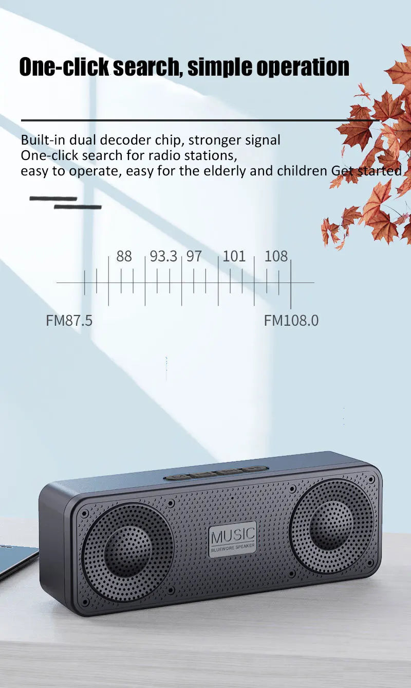 S18 Portable Bluetooth Wireless Speaker Outdoor Subwoofer
