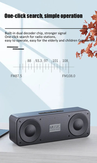 S18 Portable Bluetooth Wireless Speaker Outdoor Subwoofer