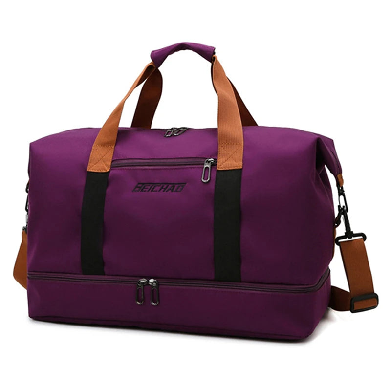 Large Capacity Travel Bag – Hand Luggage with Dry‑Wet Separation
