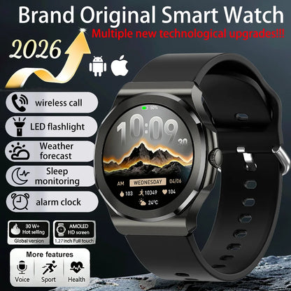 Premium AMOLED Smart Watch | Voice Assistant & Health Monitor-2026