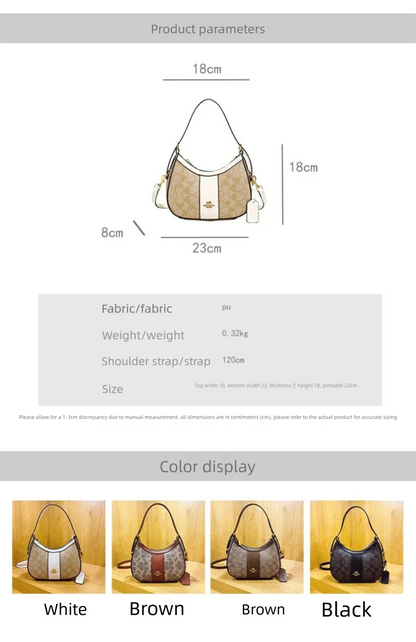 2026 Luxury Retro Print Shoulder Handbag