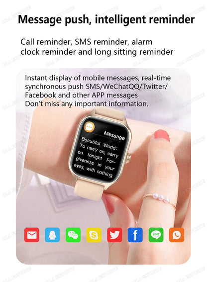 1.83" HD Smart Watch Bluetooth Call Sports Fitness Tracker