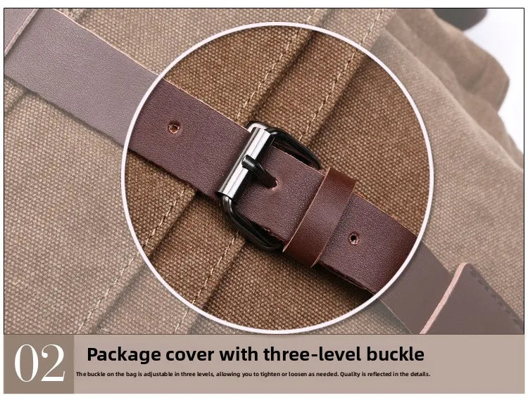 Canvas Men’s Crossbody Laptop Messenger Bag