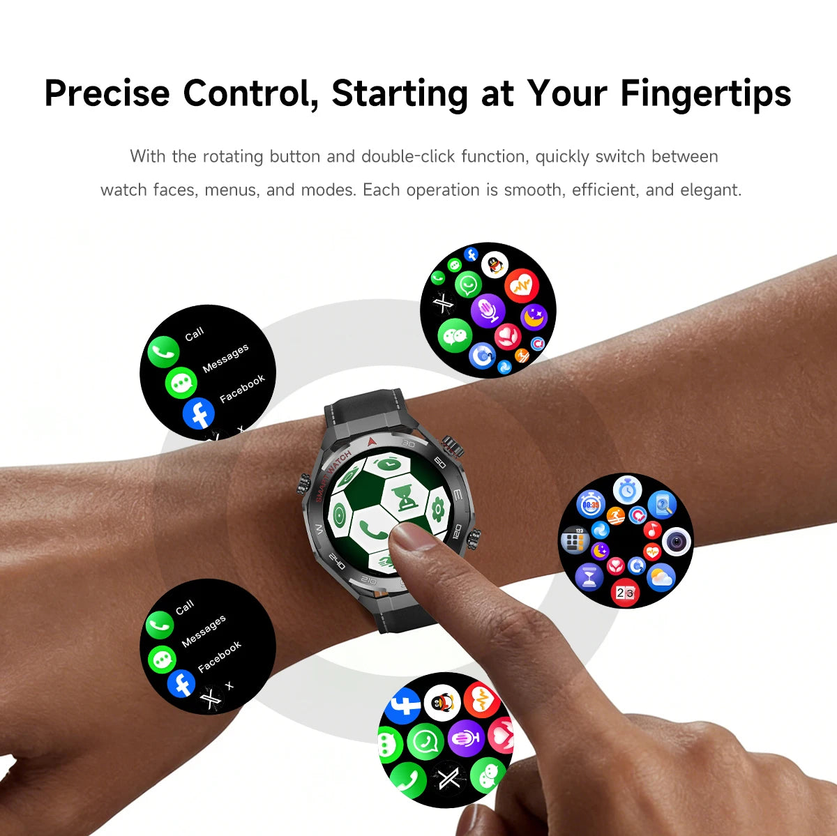 2026 Smart Watch | 1.5" Touchscreen, Wireless Calls & Sports Modes