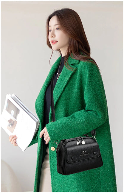 Premium Women's Checkered Crossbody & Shoulder Bag