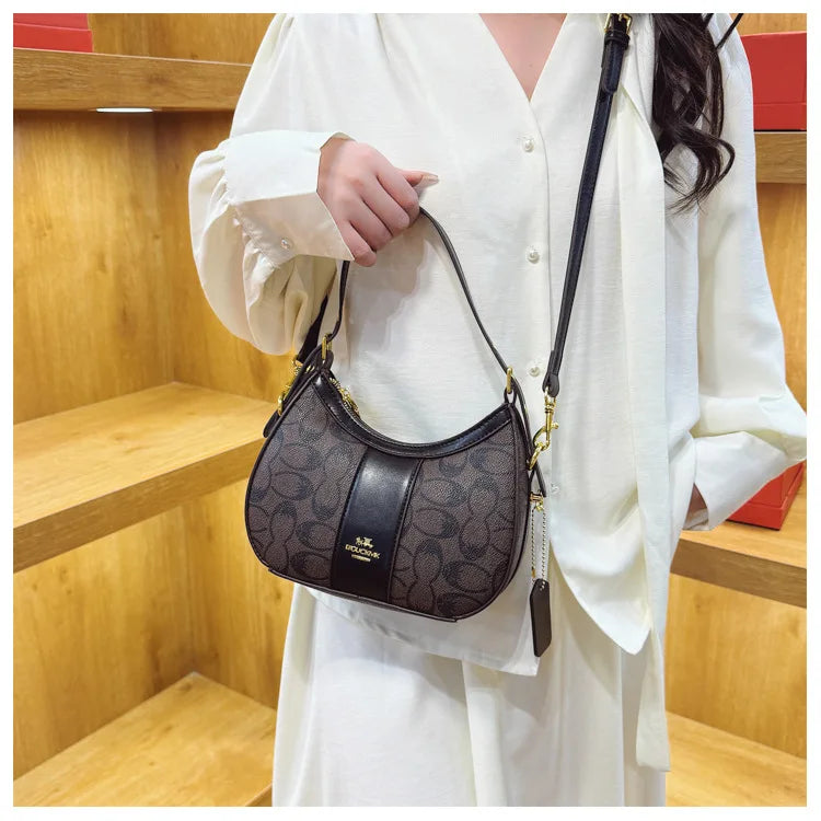 2026 Luxury Retro Print Shoulder Handbag
