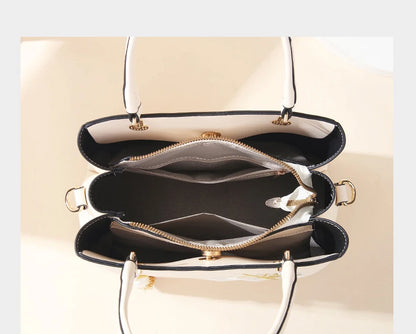 Embroidered Lily Shoulder Tote for women