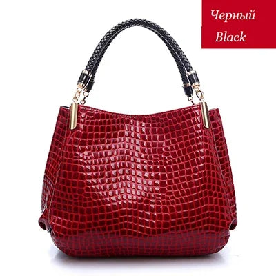 Luxury Crocodile Leather Handbag for Women – Designer Shoulder Bag & Purse