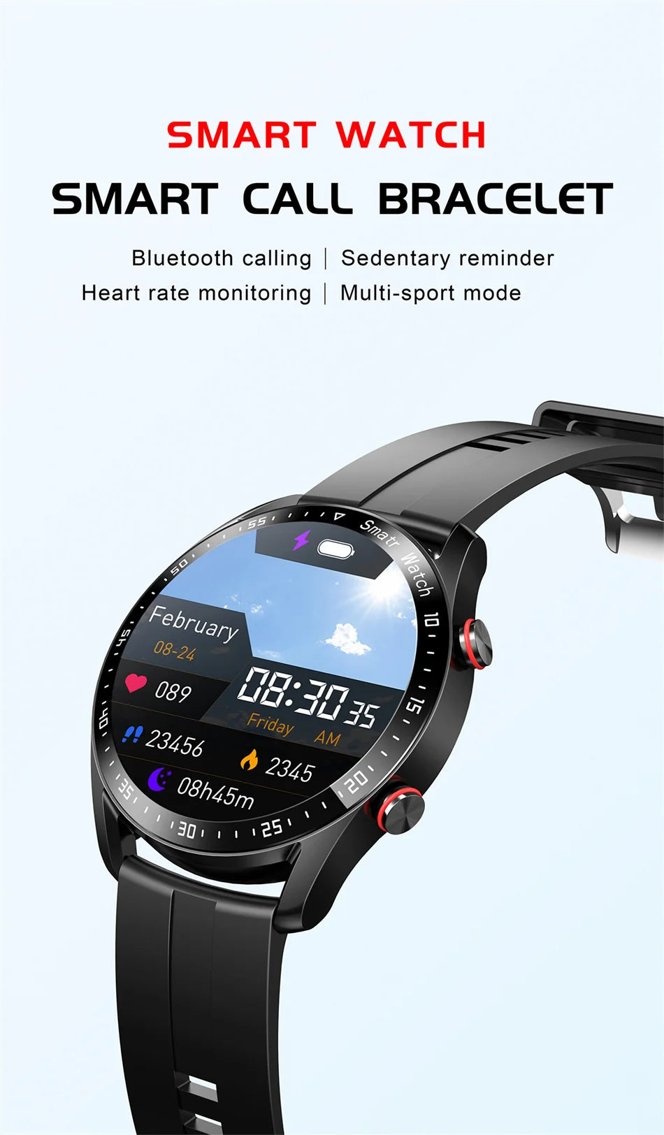 2026 HD Smart Watch Bluetooth Call Fitness Health Tracker