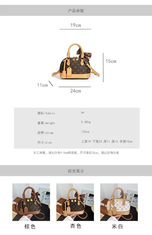 Luxury Leather Tote Bag for Women | Elegant Crossbody Handbag