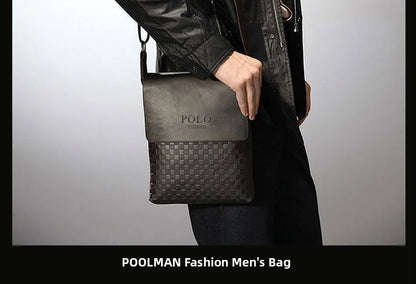 Luxury Soft Leather Men’s Shoulder Bag