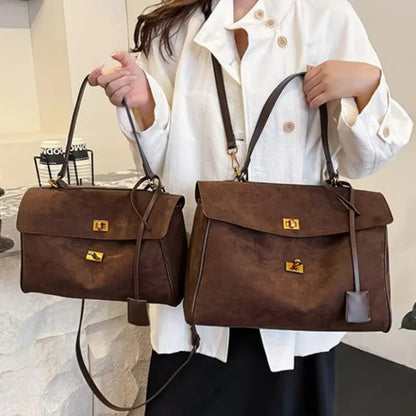 Luxury Frosted Fashion Shoulder Bag – Versatile Designer Tote for Women