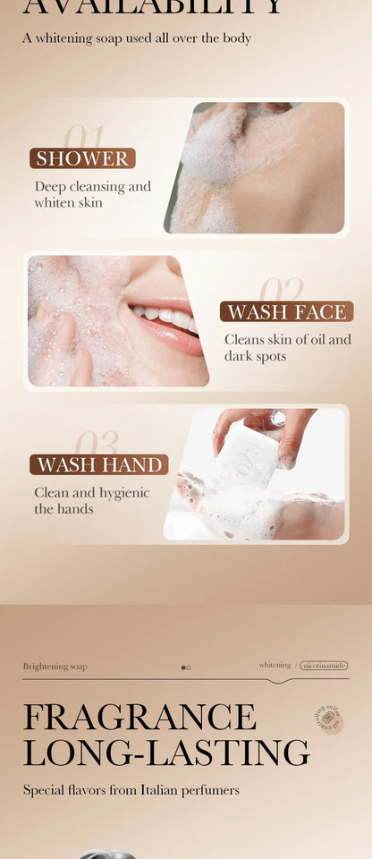 SADOER Niacinamide Arbutin Soap – Brightening & Moisturizing Cleanser