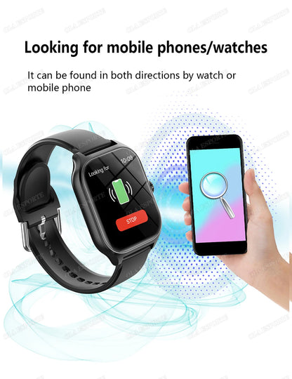 1.83" HD Smart Watch Bluetooth Call Sports Fitness Tracker