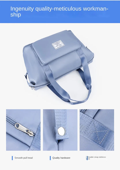 Business & Leisure Travel Bag – Large Capacity Waterproof Nylon Tote  Pattern Type: Solid  Style: Fashion