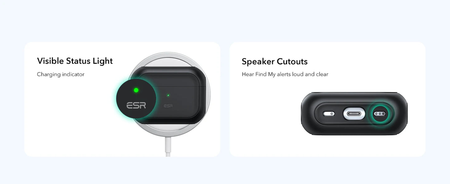 ESR AirPods Pro 3 Magnetic Drop Protection Case Cover